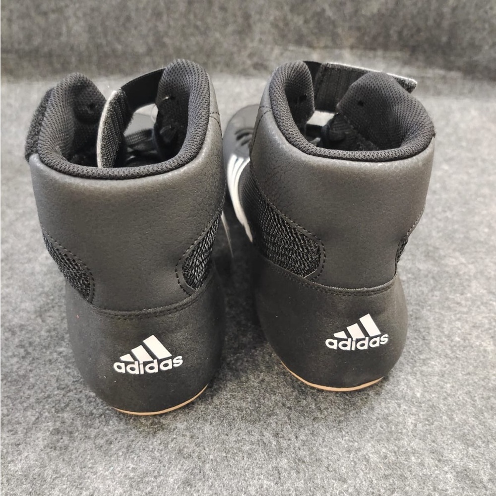 New Adidas Men's Black and White High-Top Sneakers - Picture 5 of 7
